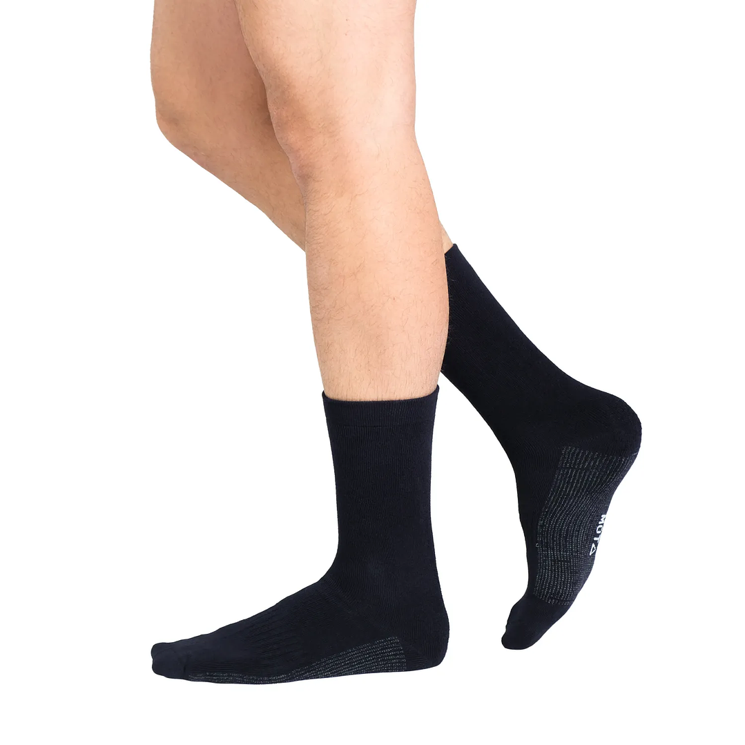 CALCETÍN MEDIO BAMBÚ COBRE PAC 2 AZUL 3