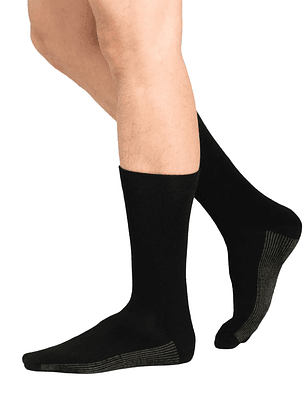 CALCETÍN MEDIO BAMBU COBRE PACK 2 NEGRO