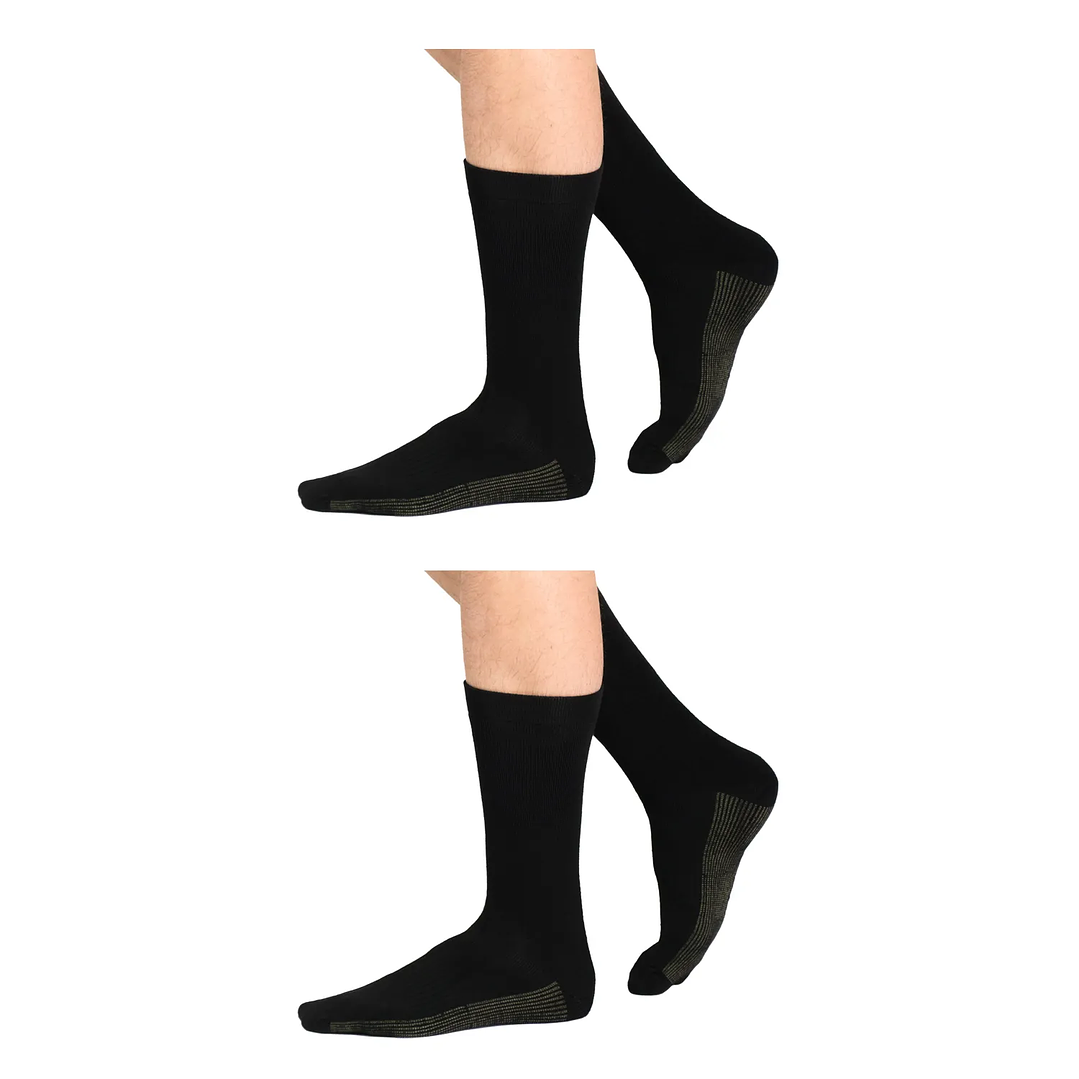 CALCETÍN MEDIO BAMBU COBRE PACK 2 NEGRO 2