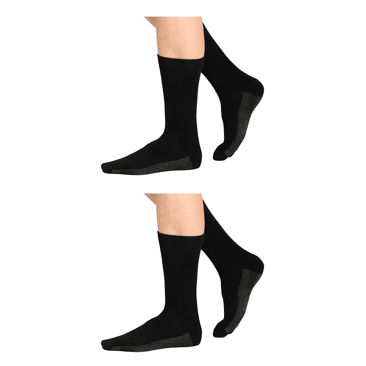 CALCETÍN MEDIO BAMBU COBRE PACK 2 NEGRO 2