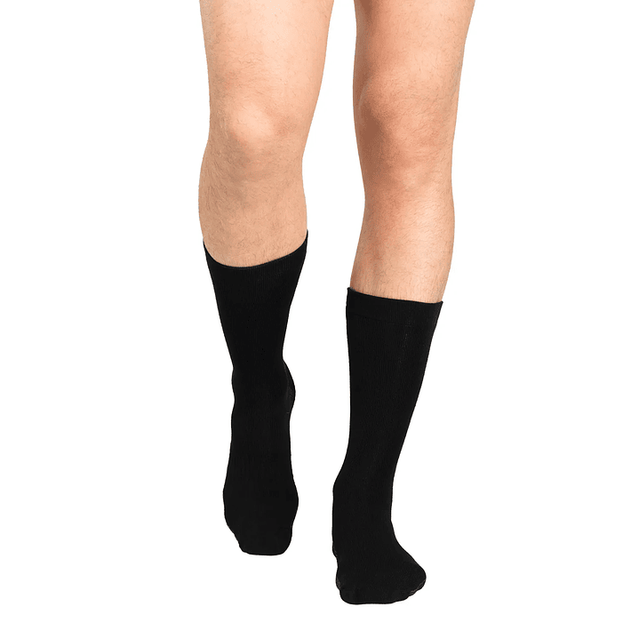 CALCETÍN MEDIO BAMBU COBRE PACK 2 NEGRO 3