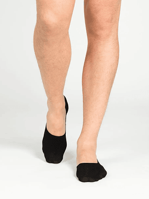 CALCETÍN INVISIBLE BAMBÚ PACK 3 NEGRO