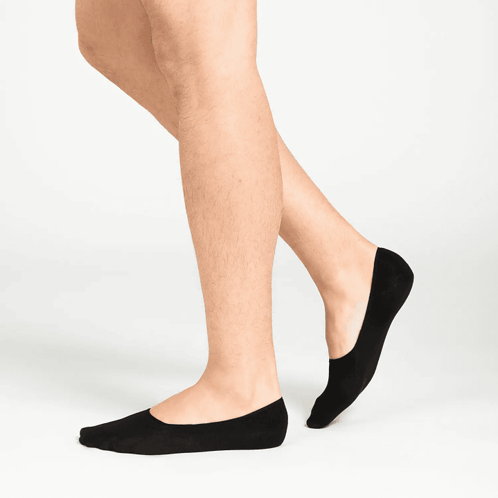 CALCETÍN INVISIBLE BAMBÚ PACK 3 NEGRO 2