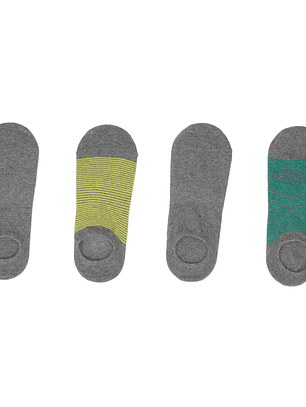 Calcetín Invisible Algodón Pack 4