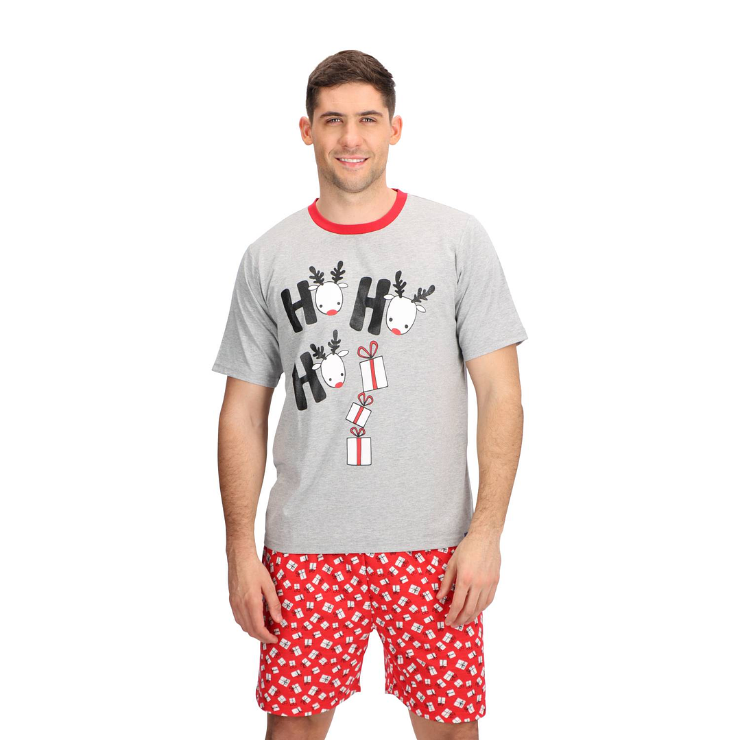 Pijama Corto Algodón Navidad 1