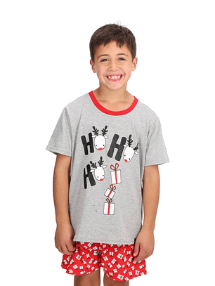 Pijama Corto Algodón Infantil Navidad