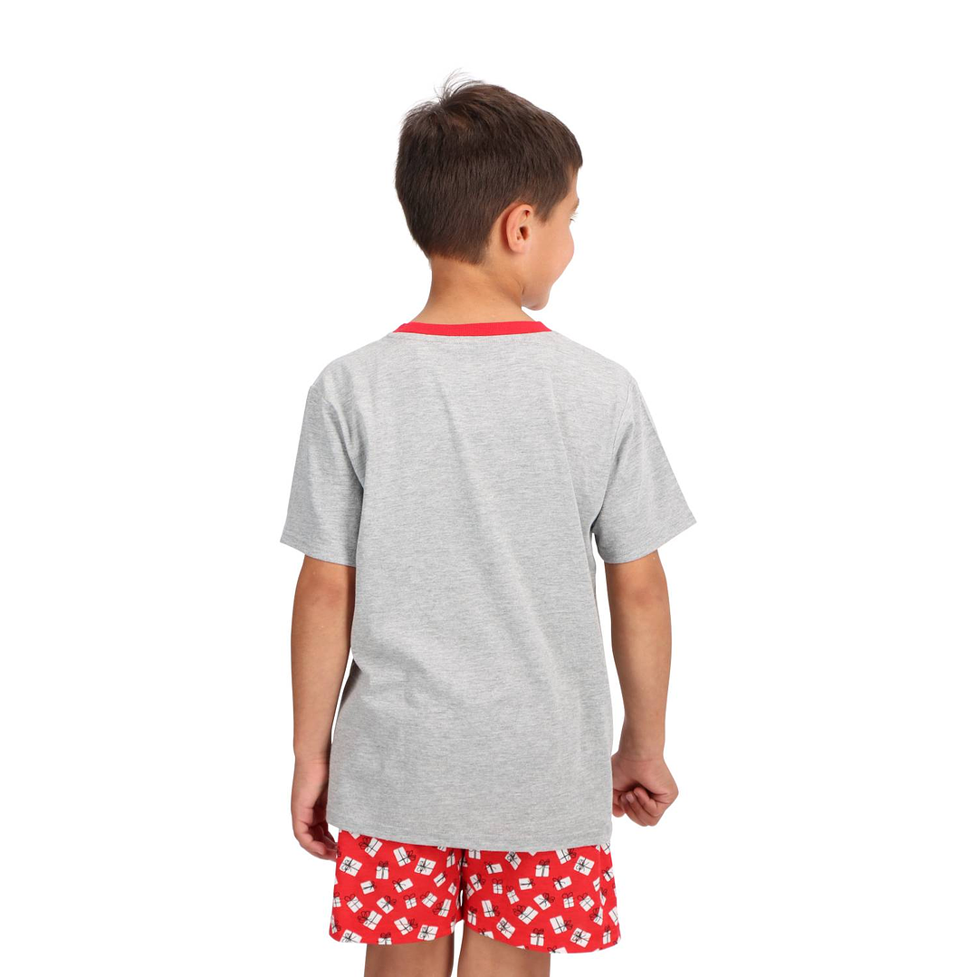 Pijama Corto Algodón Infantil Navidad 3