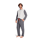 Pijama Largo Gris Oscuro - Miniatura 3