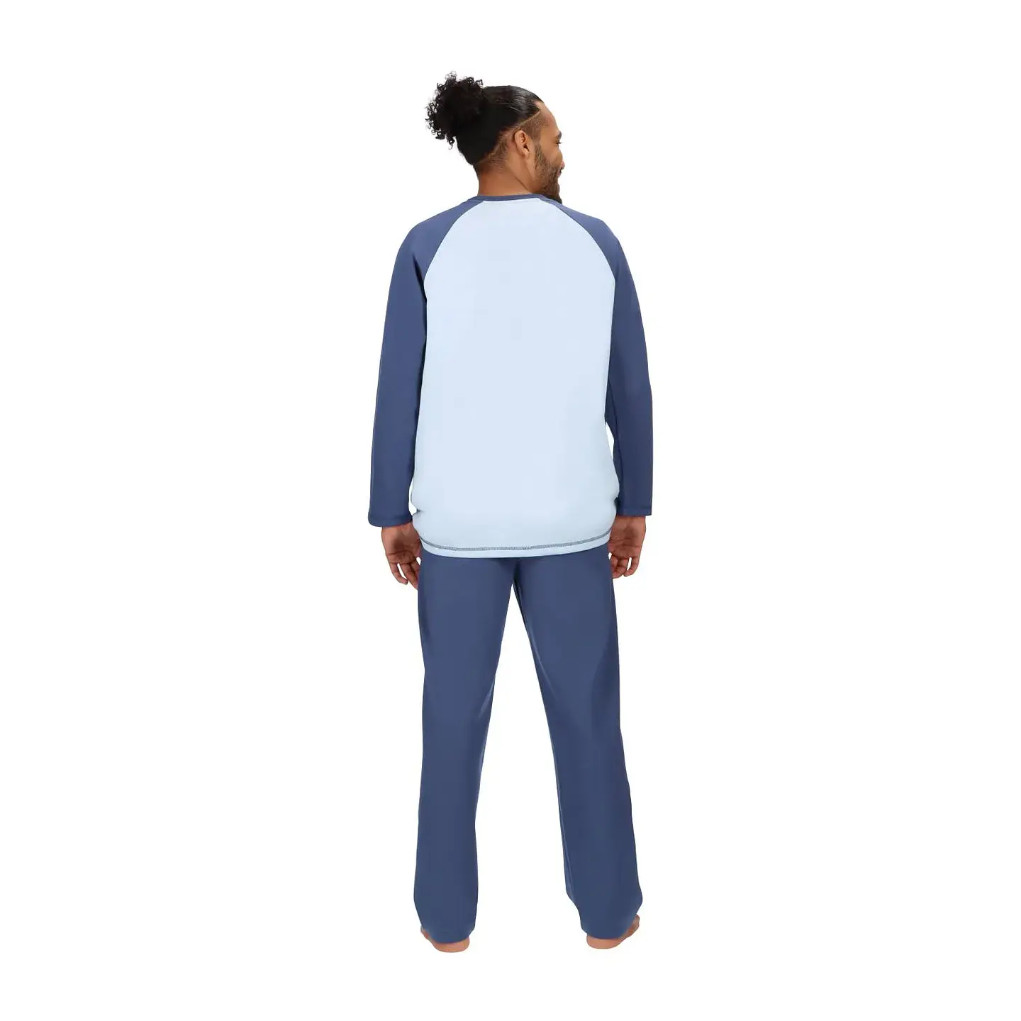 PIJAMA CORTO ALGODÓN AZUL  3