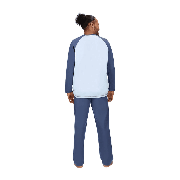 Pijama Largo Azul Indigo 3