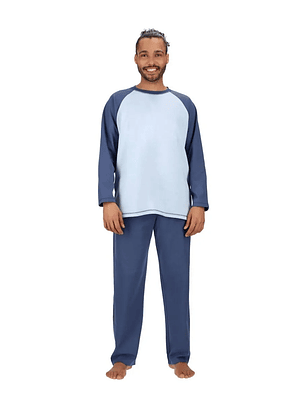 Pijama Largo Azul Indigo