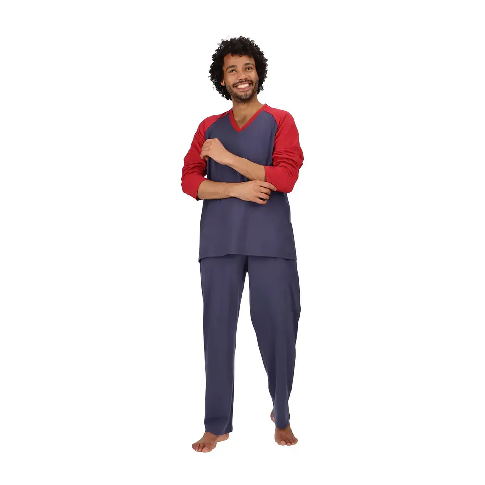 PIJAMA CORTO ALGODÓN ROJO 1