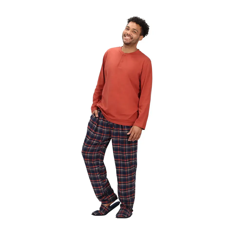 PIJAMA LARGO CUADROS 4