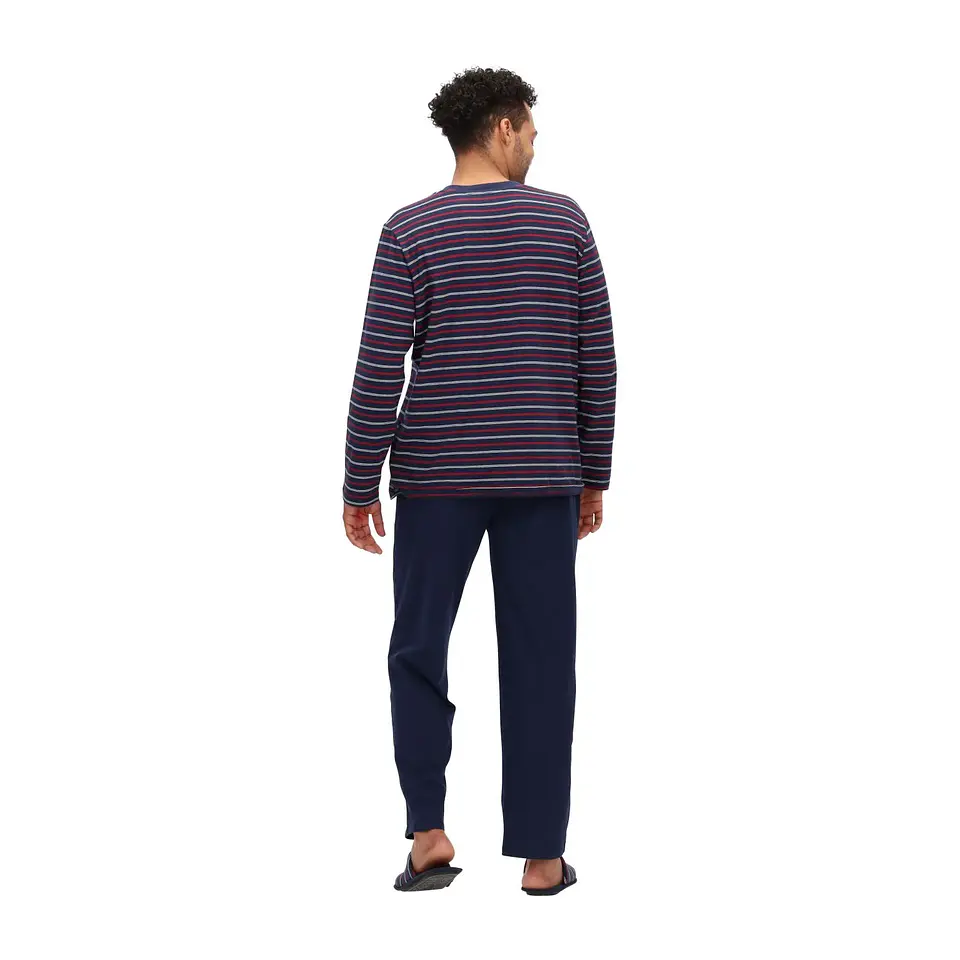 PIJAMA LARGO RAYAS 2