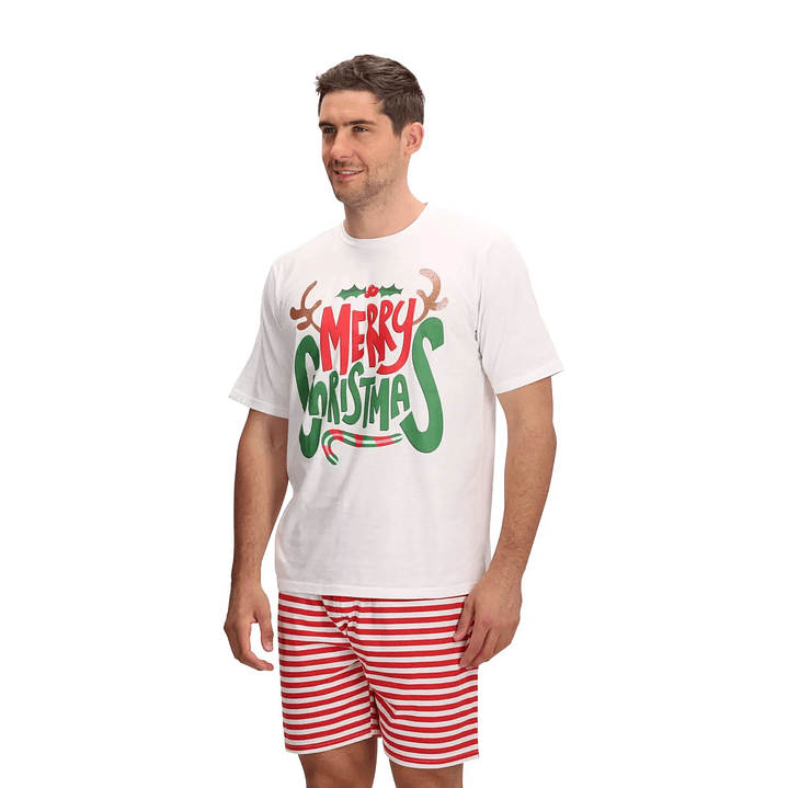 Pijama Corto Algodón Merry Christmas 4