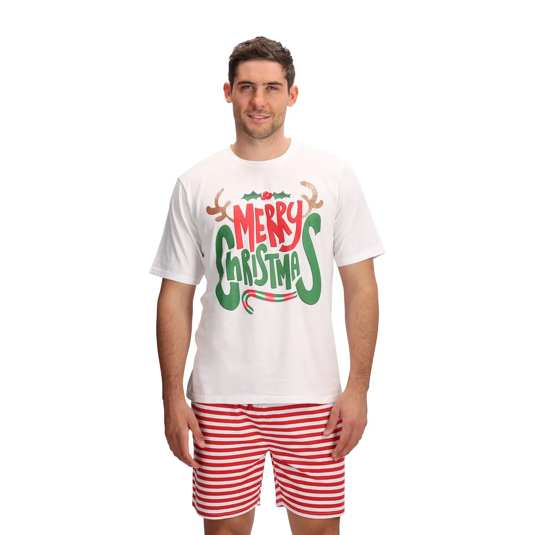 Pijama Corto Algodón Merry Christmas 1