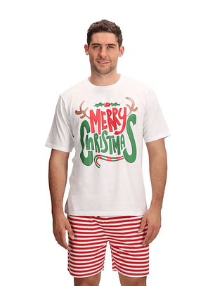 Pijama Corto Algodón Merry Christmas