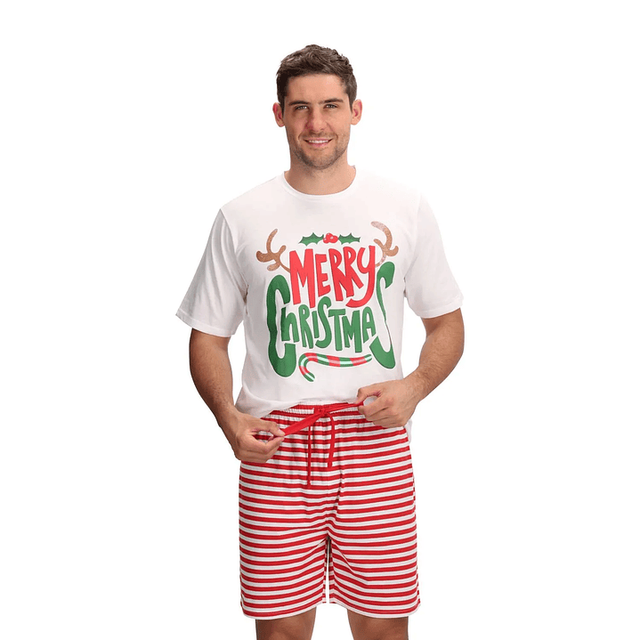 Pijama Corto Algodón Merry Christmas 5