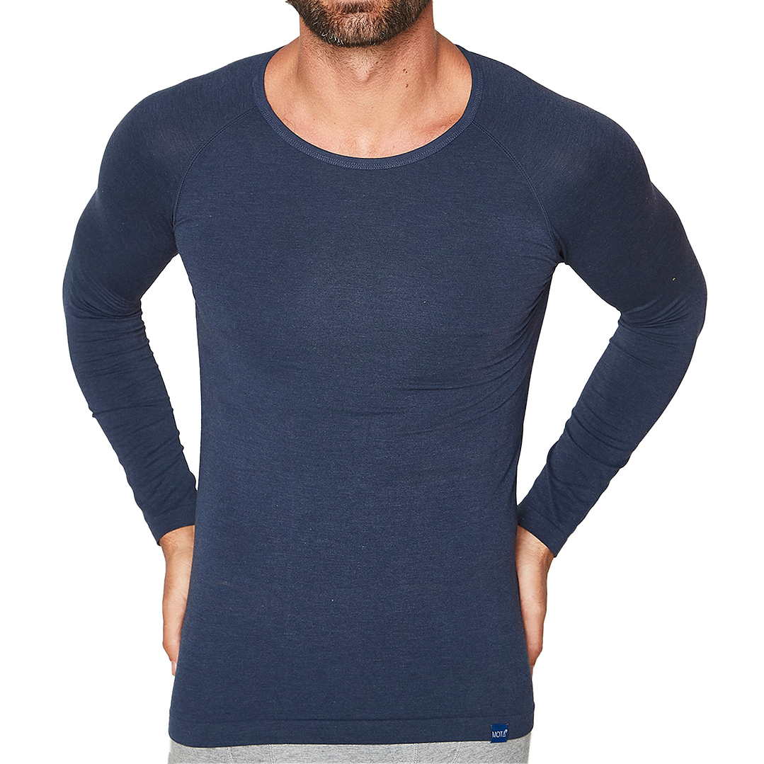 Polo Manga larga Azul 1