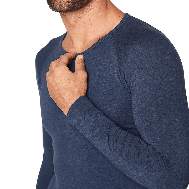 Polo Manga larga Azul 3