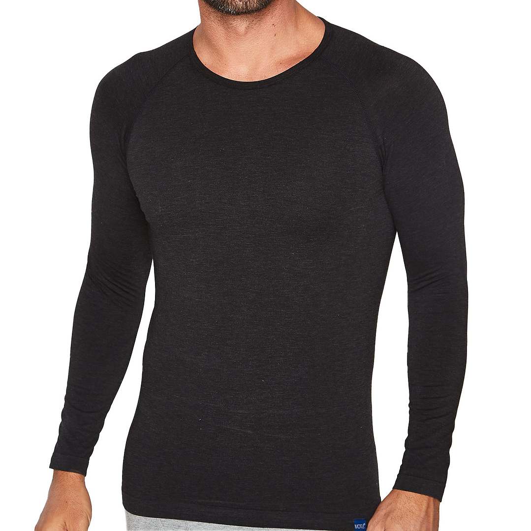 Polo Manga larga Negro 1