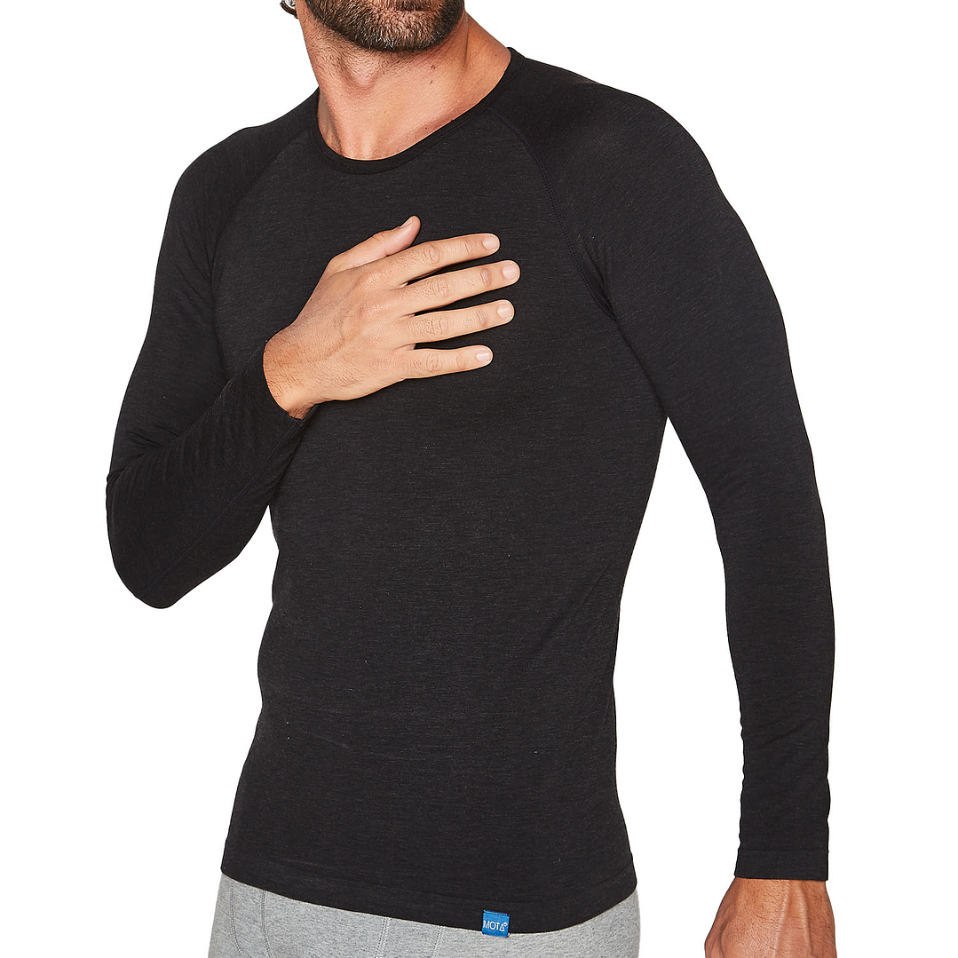 Polo Manga larga Negro 2