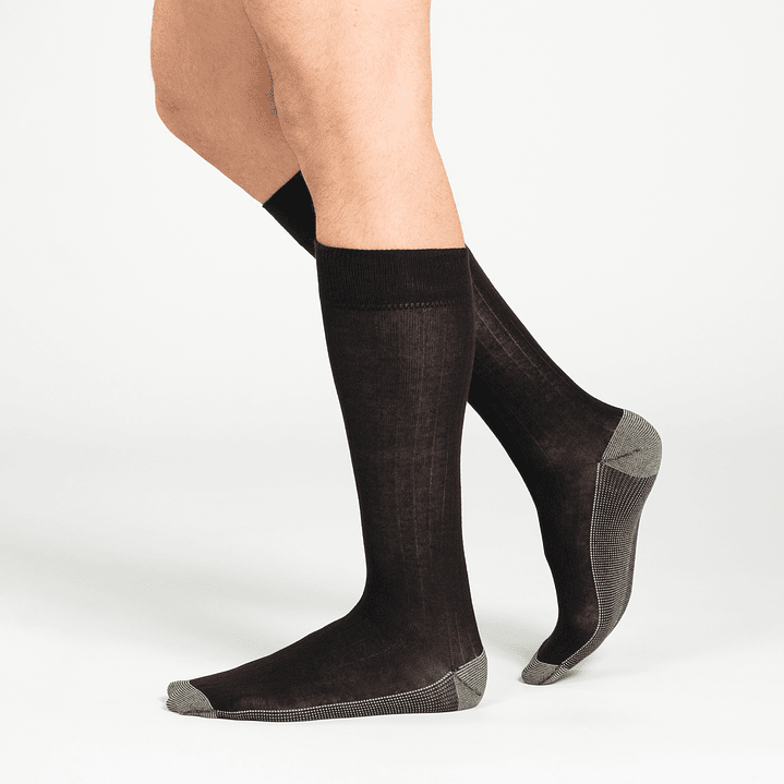 CALCETÍN PACK 2 ALGODÓN NEGRO 3