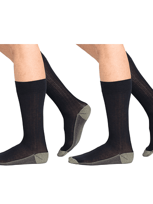 CALCETÍN PACK 2 ALGODÓN AZUL