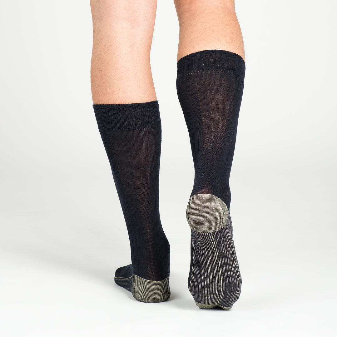 CALCETÍN PACK 2 ALGODÓN AZUL 4