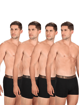Bóxer Medio Algodon Pack 4