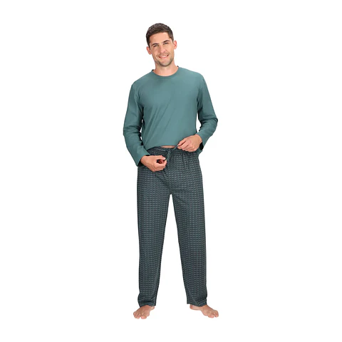 PIJAMA LARGO ALGODÓN