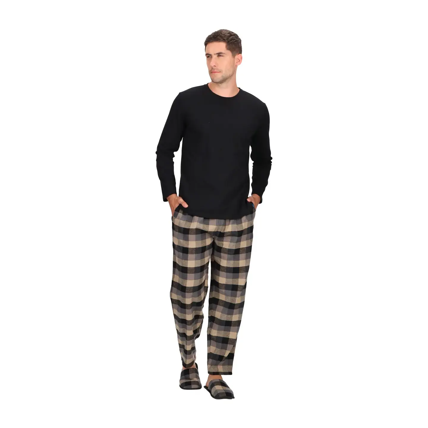 PIJAMA LARGO CUADROS 2