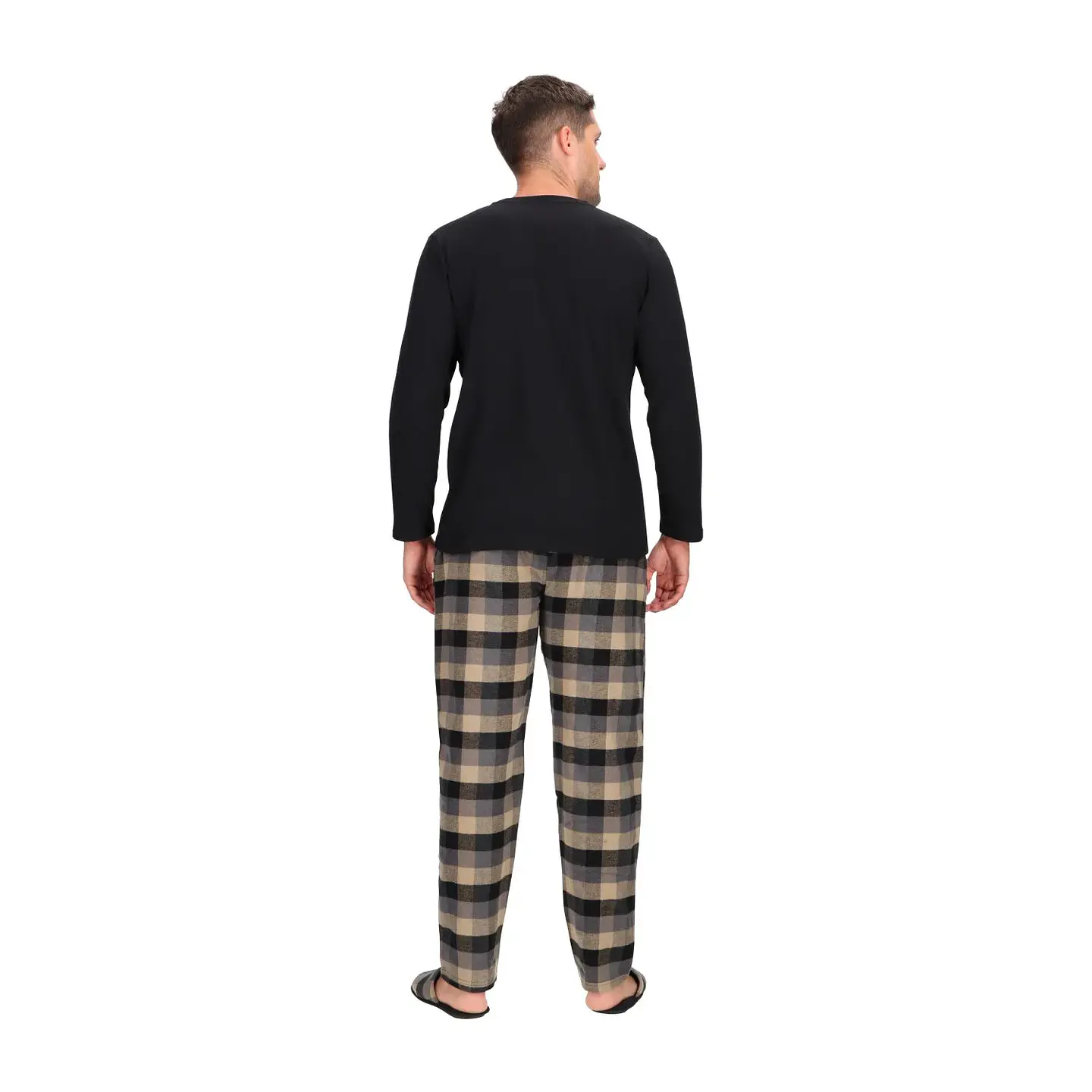 PIJAMA LARGO CUADROS 3