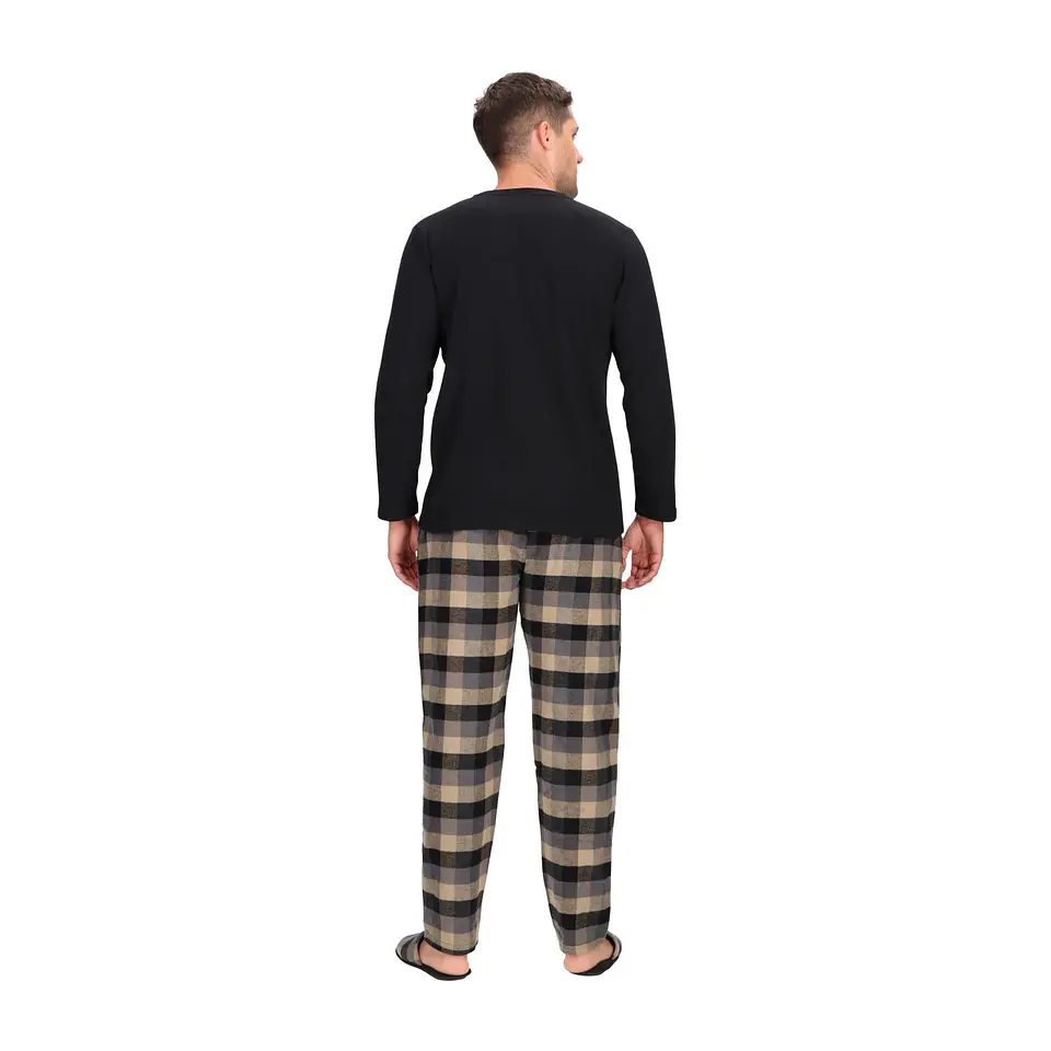 PIJAMA LARGO CUADROS 3