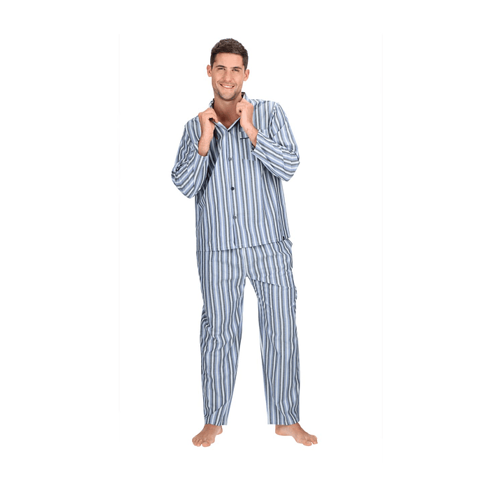 Pijama Larga Celeste 2