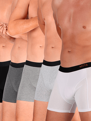 BOXER MEDIO ALGODÓN PACK 5