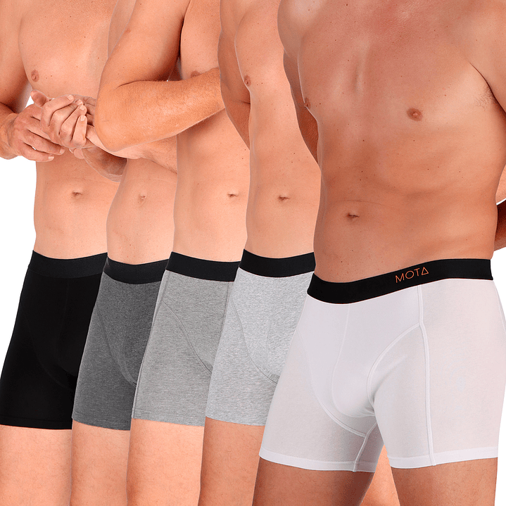 BOXER MEDIO ALGODÓN PACK 5 1