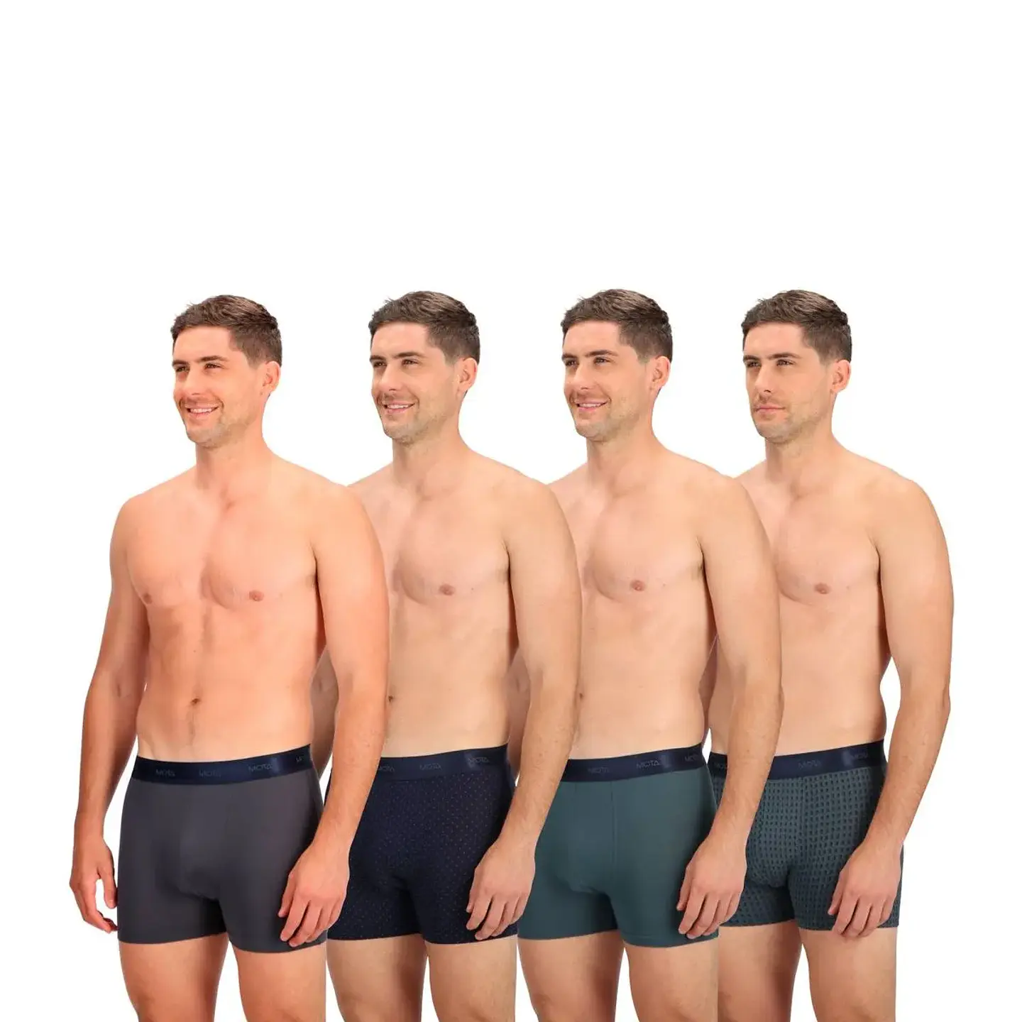 PACK DE 4 BOXERS MODAL VERDE OSCURO 1