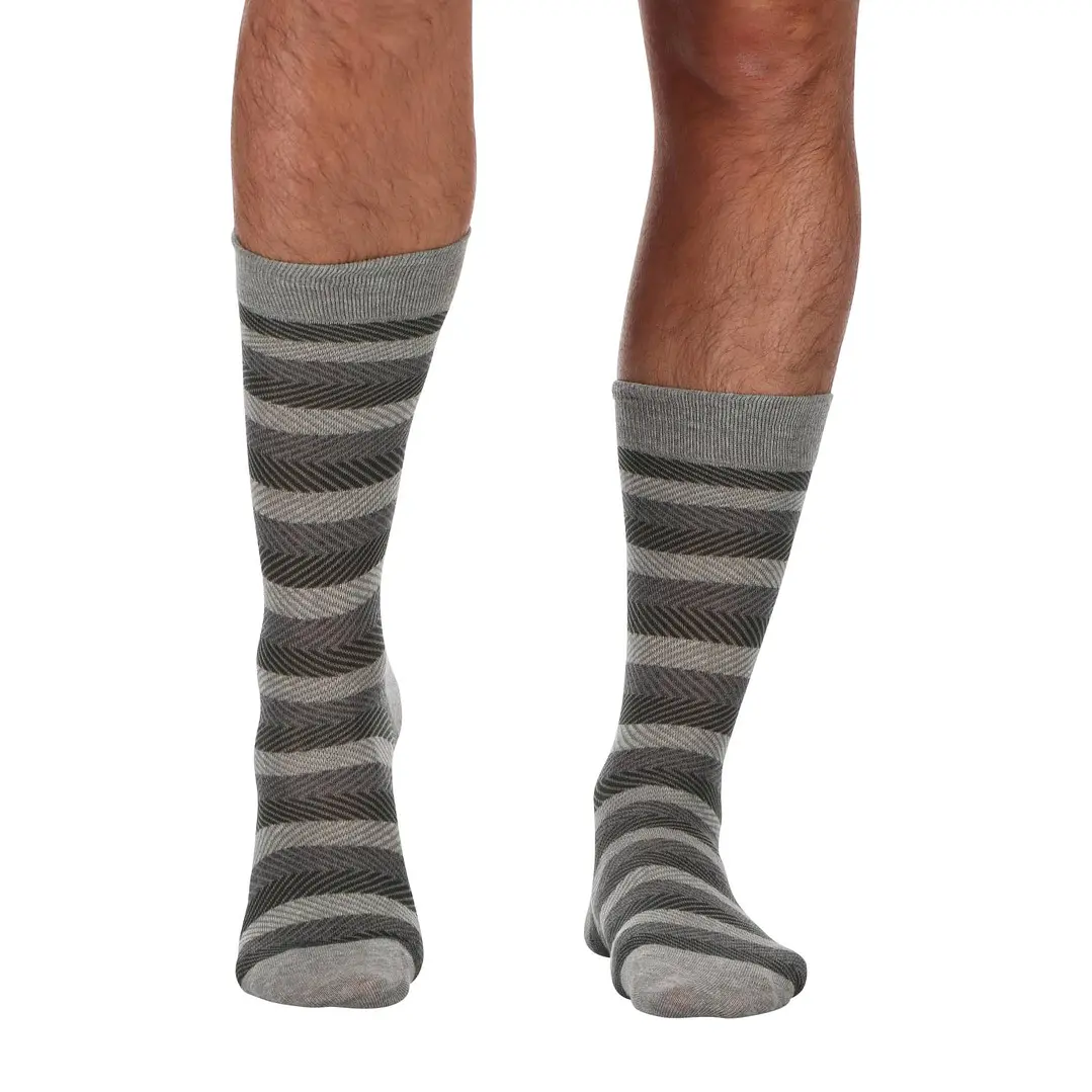 Pack 6 Medias Gris Melange 5