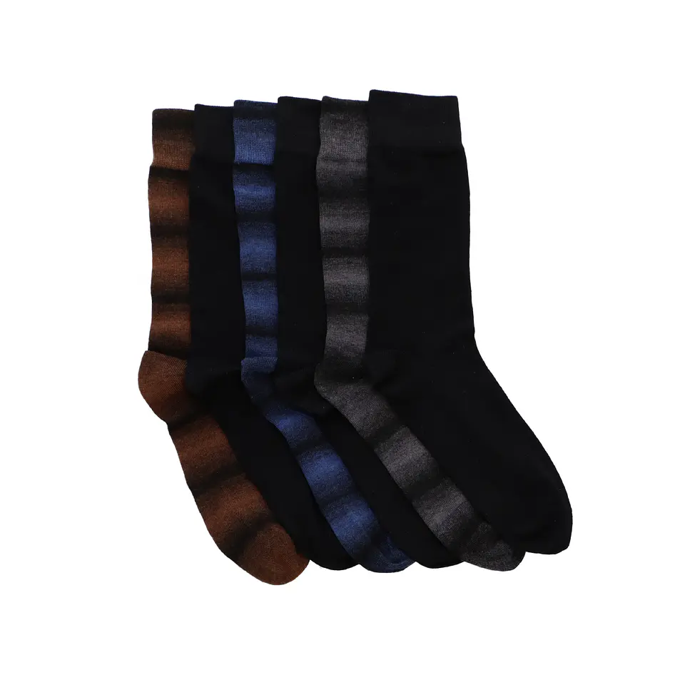 PACK DE 6 MEDIAS NEGRO 1