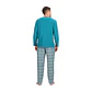 PIJAMA LARGO ALGODÓN CUADROS - Miniatura 3