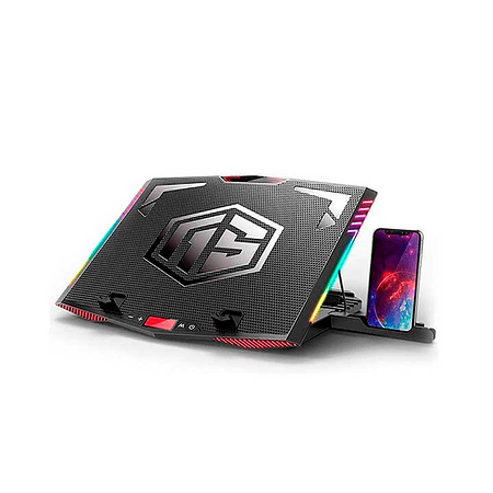 Cooler para Laptop de 3 Ventiladores Retroiluminado RGB