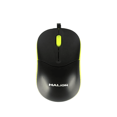 MOUSE SURF HA-M1965 HALION USB NG/AMARILLO