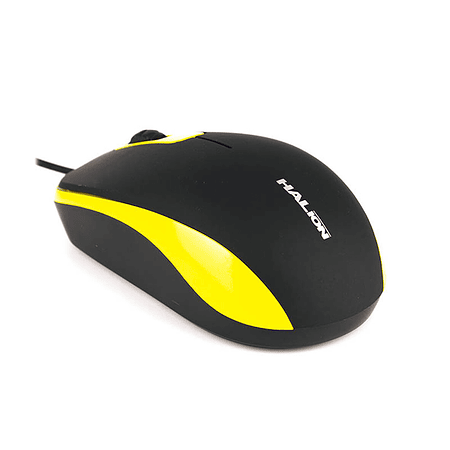 MOUSE RUSSO HA-M818 HALION USB NG/AMARILLO