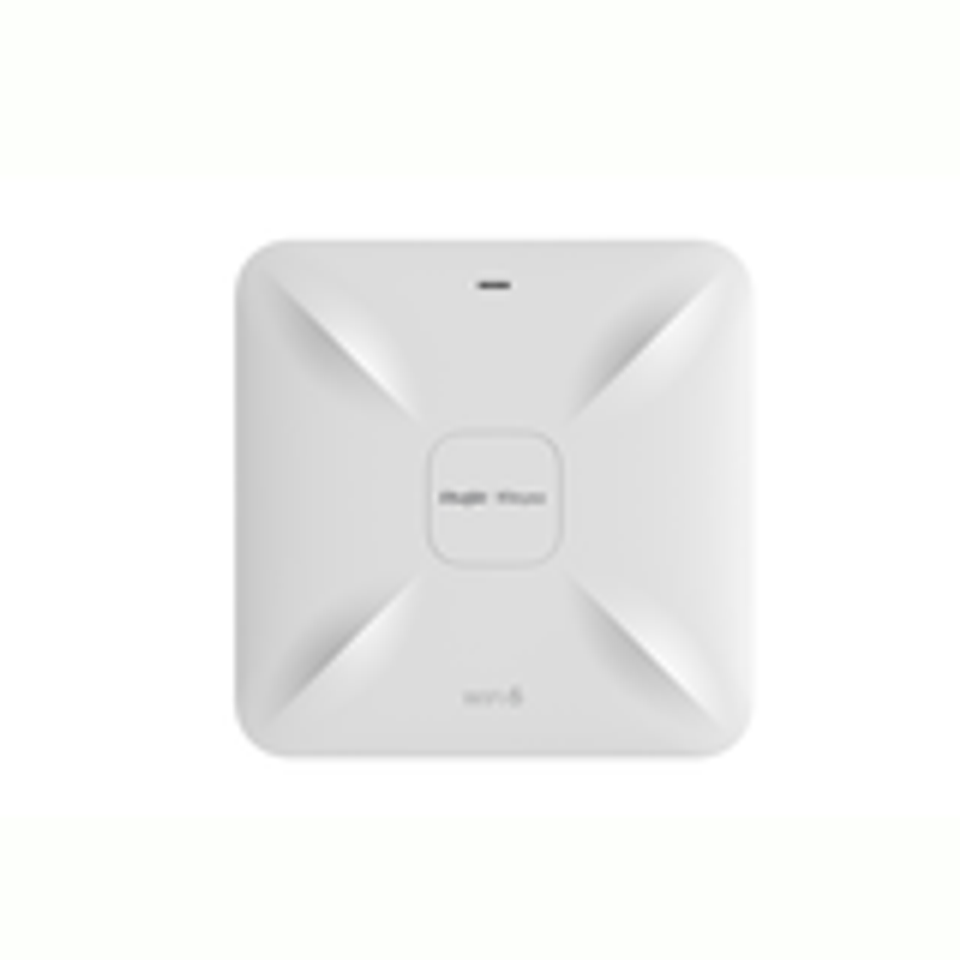 Punto de acceso Wi-Fi 6 de techo para interior 360°, doble banda, 1775 Mbps, hasta 512 usuarios, 2 puertos GE, portal cautivo standalone, soporta Mesh 1