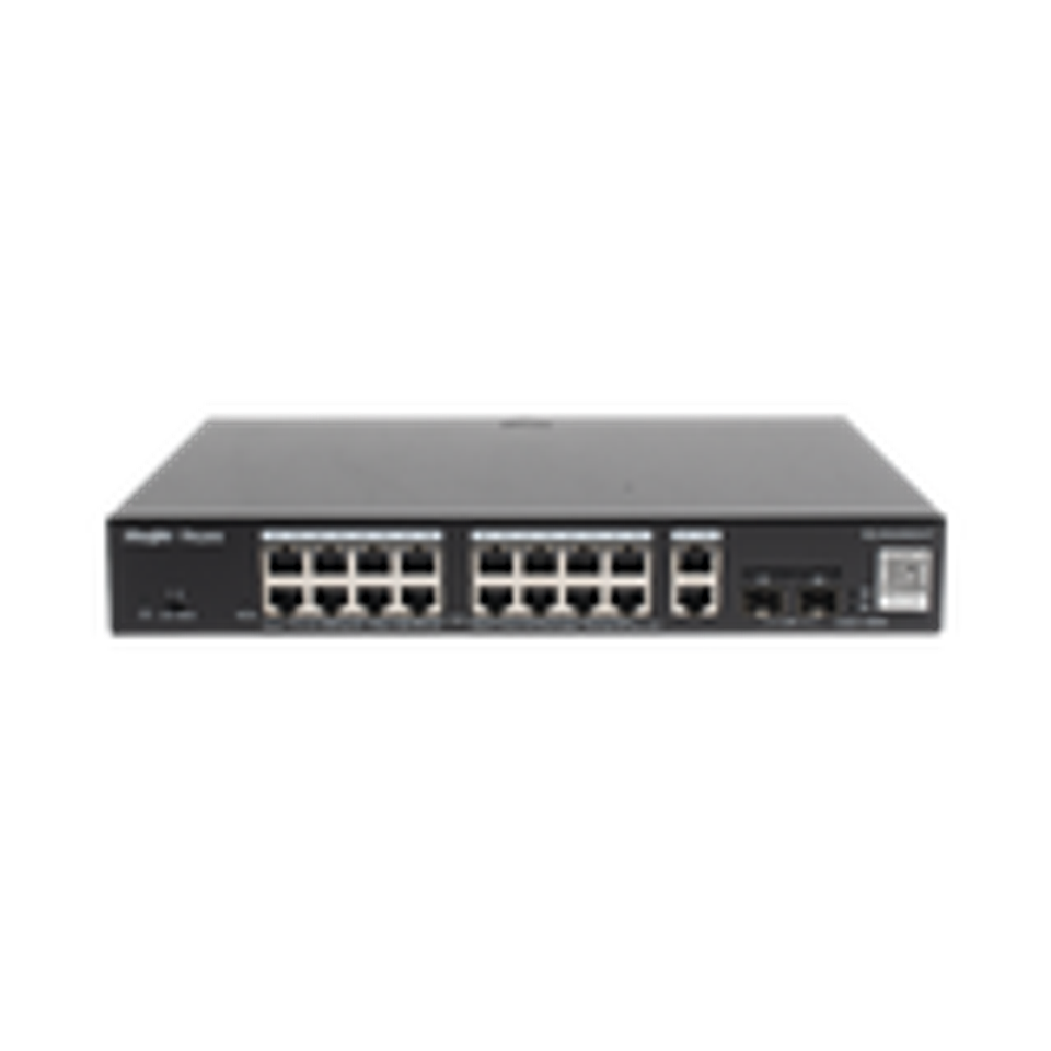 Switch PoE L2 Administrable en la Nube de 20 Puertos Gigabit, 16 PoE+, 2 Puertos RJ45 Gigabit, 2 Puertos SFP, 250W, Reconocimiento de camaras IP, valor unico para la red CCTV 1