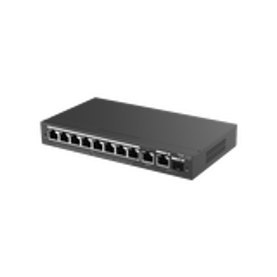 Switch Administrable PoE con 8 Puertos Gigabit PoE 802.3af/at + 1 Puerto Uplink Gigabit + 1 Puerto Combo SFP/RJ45 Gigabit, Gestion Gratuita desde la Nube, 120W 1