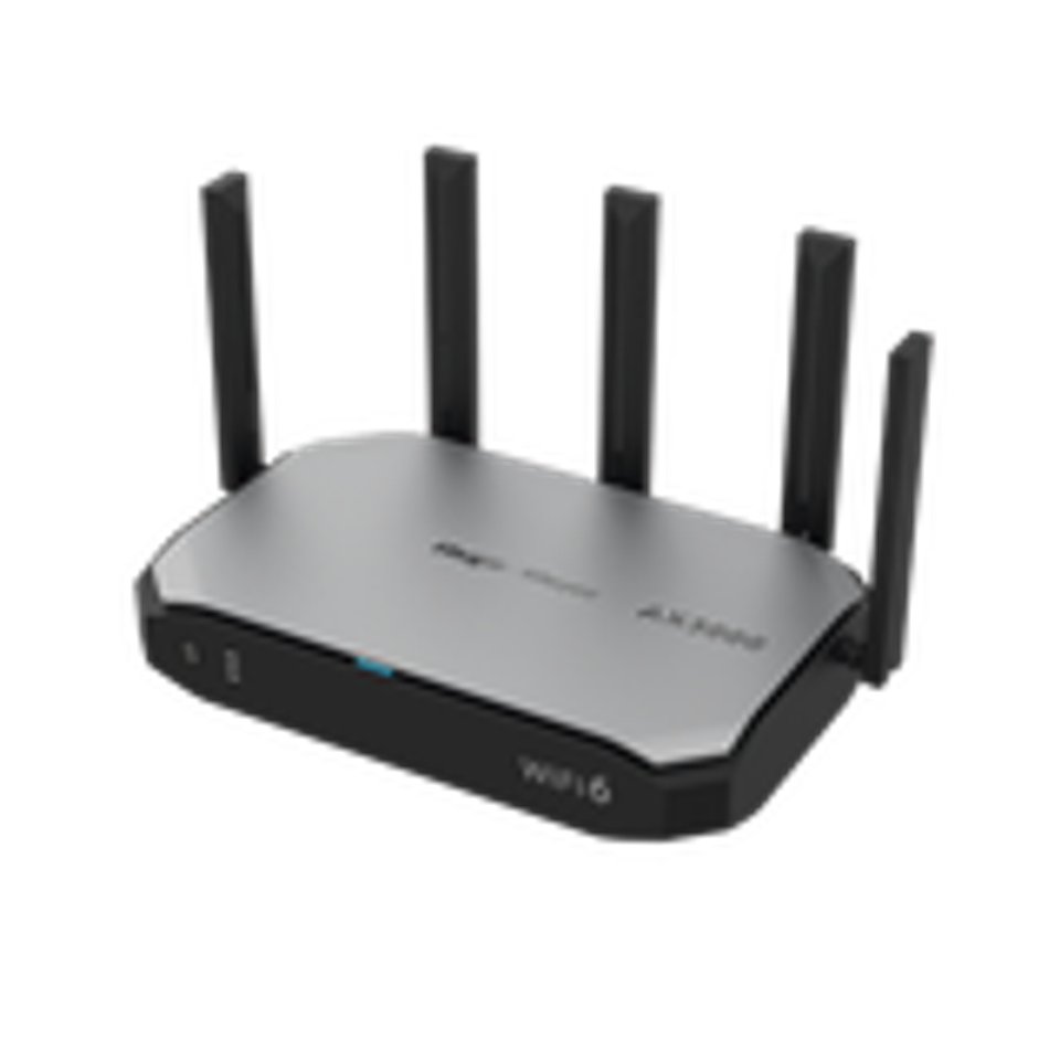 Router inalambrico Wi-Fi 6 empresarial todo en uno, 2976 Mbps, hasta 180 usuarios, 5 puertos GE, 5 antenas externas (de 5 dBi), Incorpora Reyee Mesh 1