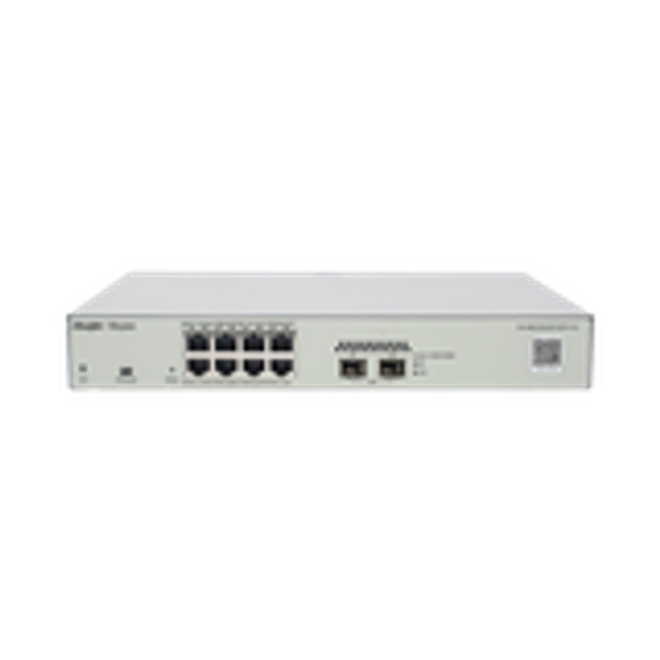 Switch Administrable PoE Capa 2 con 8 Puertos Gigabit PoE 802.3af/at + 2 SFP Para Fibra 1Gb, Gestion Gratuita desde la Nube, 125W 1
