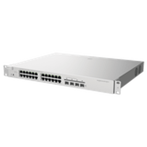 Switch Administrable PoE L3 con 24 puertos Gigabit PoE 802.3af/at + 4 SFP, gestion gratuita desde la nube, 370w
